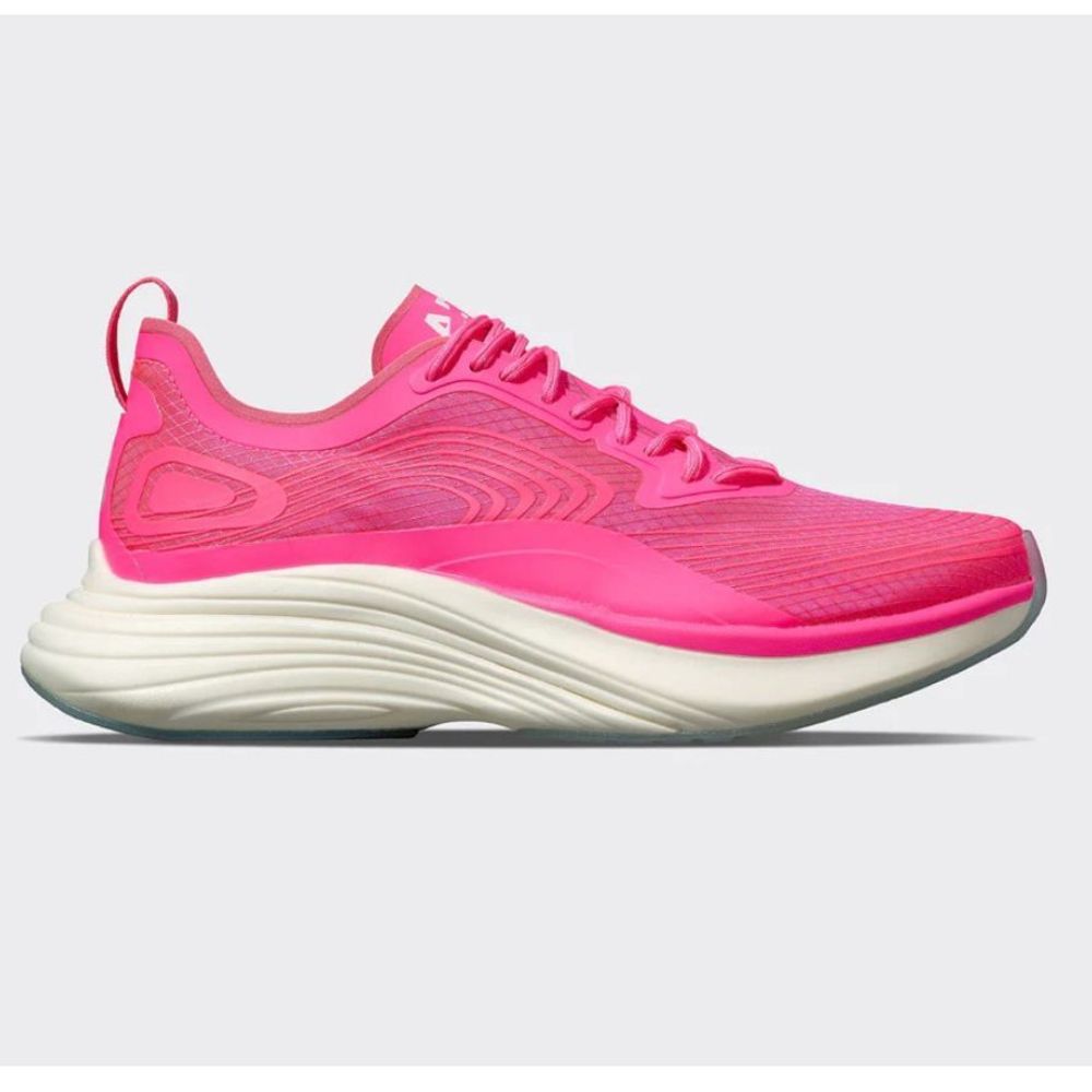 APL Women’s Streamline Sneakers Fusion Pink White, Breast Cancer Awareness NIB S